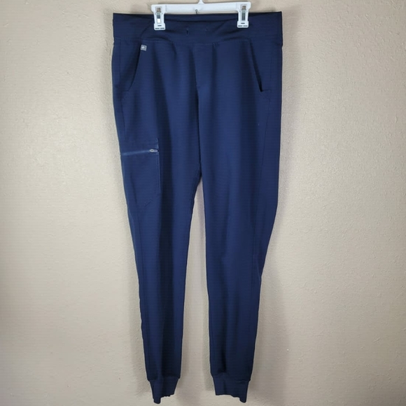 Figs Woman's Pants Jogger Scrub 4-Way Stretch Sz M Blue - Picture 1 of 9